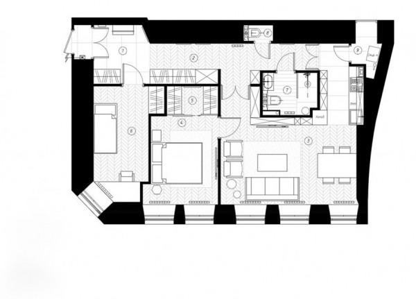 客廳三大扇窗，採光和通風無敵了！深藍色臥室大飄窗，咋看都不膩