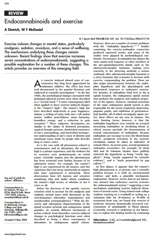 運動“雲裡霧裡”快感後面的科學