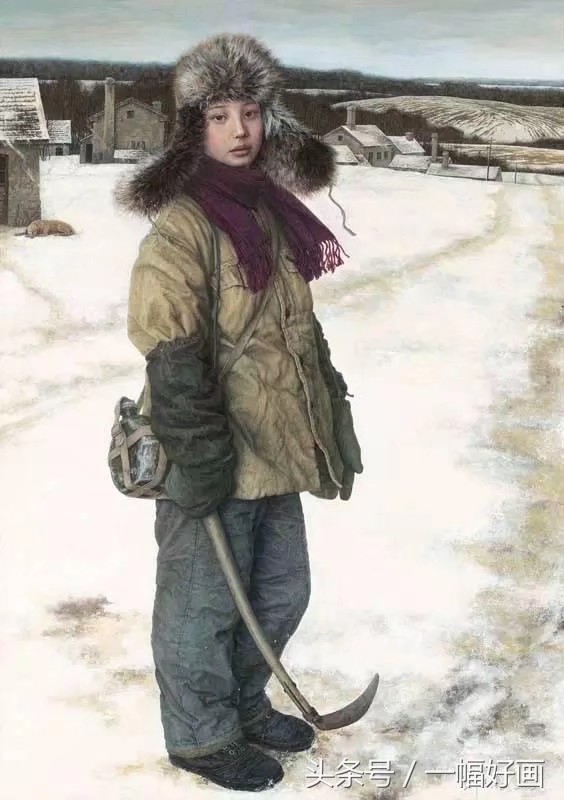 著名油畫家陳大中作品（紅衛兵）