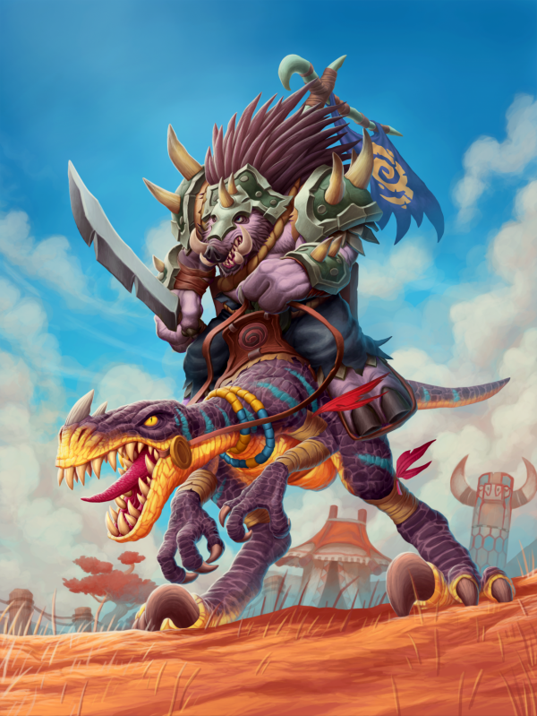 酒館戰棋原畫—野豬人篇