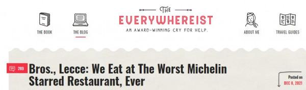 外國博主吐槽最糟米其林，27道奇葩菜，還要從主廚“嘴”裡舔著吃