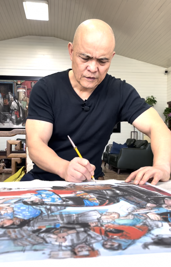 史國良《大昭寺門前》限量100張簽名數碼版畫熱賣中 史國良《大昭寺門前》限量100張簽名數碼版畫熱賣中