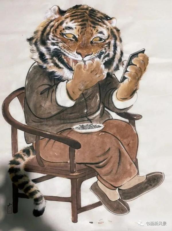 虎年虎畫：萌虎的幸福生活