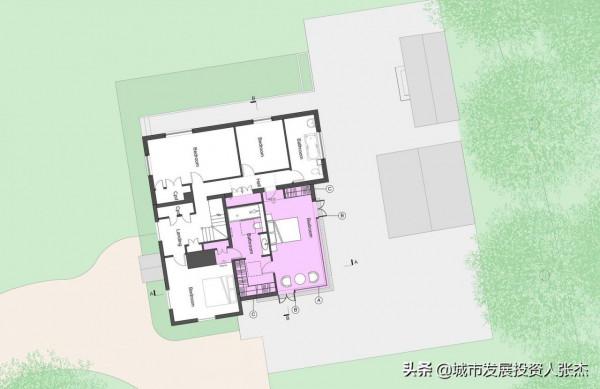新式住宅——超現代玻璃擴建體量與維多利亞風格的碰撞