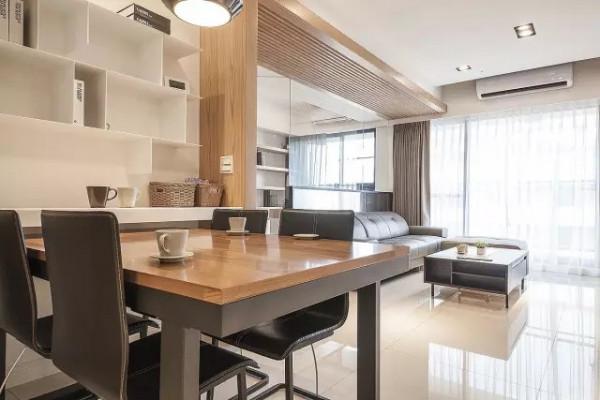 115平代風二居室，最喜歡玄關櫃子牆超強的功能性