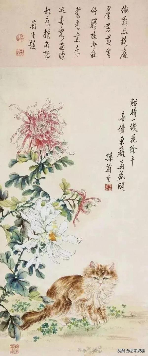 孫菊生筆下的貓有多精彩？看看這46幅國畫吧