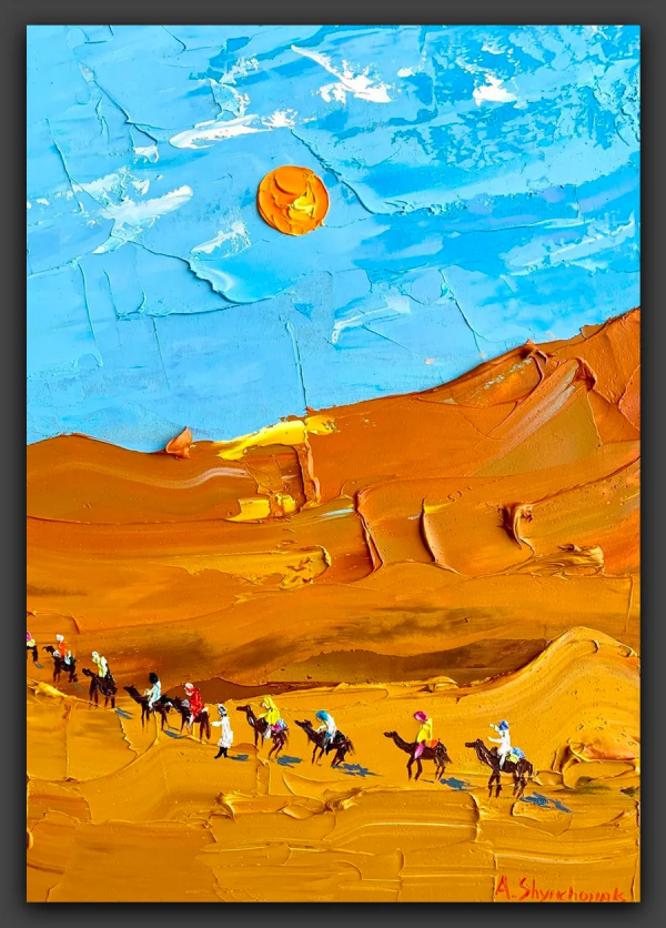 藝術｜用調色刀作畫，畫裡有你愛的皚皚白雪與朵朵浪花