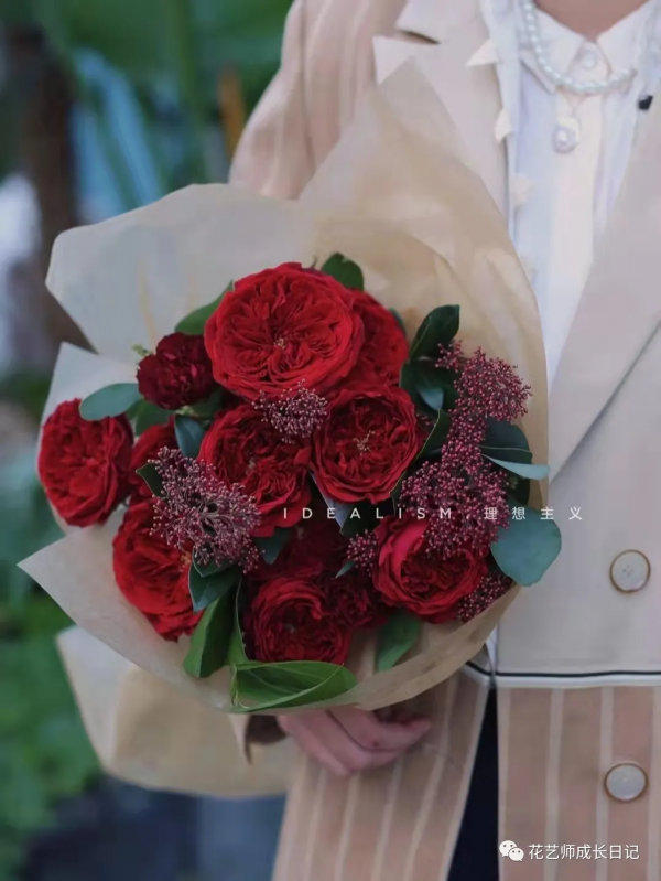 100朵玫瑰vol.34 | 大衛奧斯汀苔絲玫瑰，紅色系貴族色彩