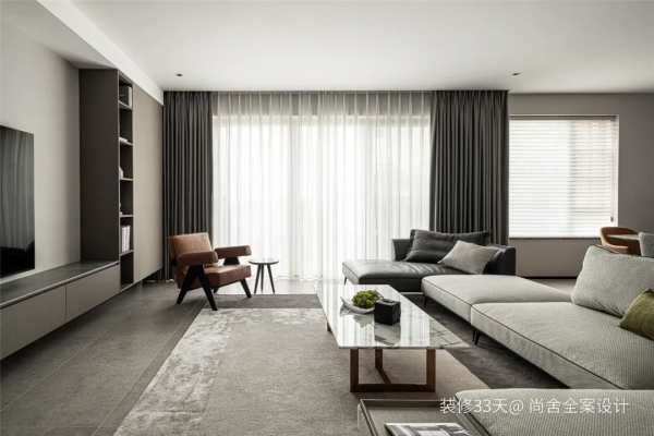 現代簡約質感大平層三口之家