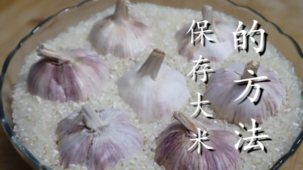 今天才知道，往大米里放幾個大蒜，作用這麼厲害，一年省下不少錢
