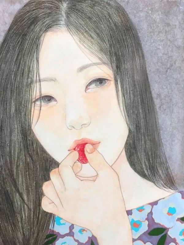 日本畫師筆下的現代女孩，太美了