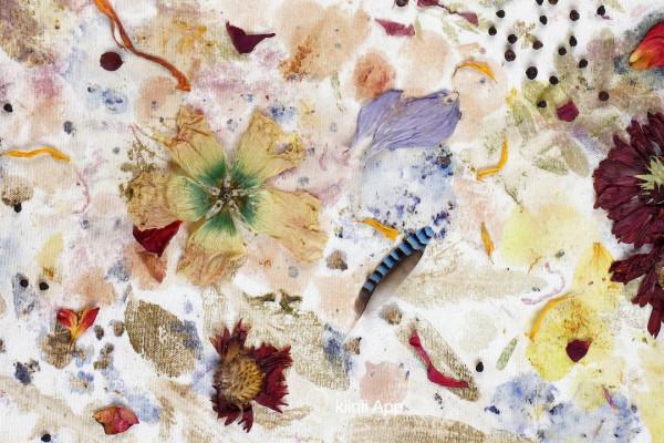 留住自然的色彩和圖案,有趣有料的植物拓印 留住自然的色彩和圖案,有趣有料的植物拓印