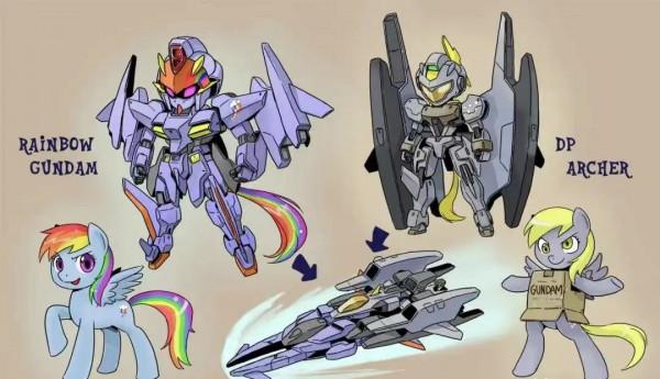 小馬寶莉風格高達設計，大家喜歡哪款？