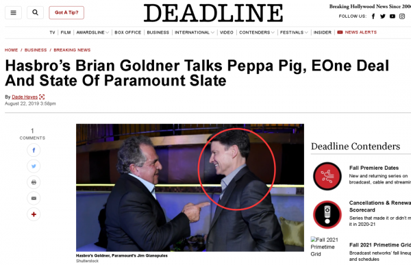 變形金剛和小豬佩奇的“老闆”，去世了