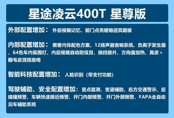 星途凌雲400T購車手冊：推薦星尊版 價格合適配置豐富