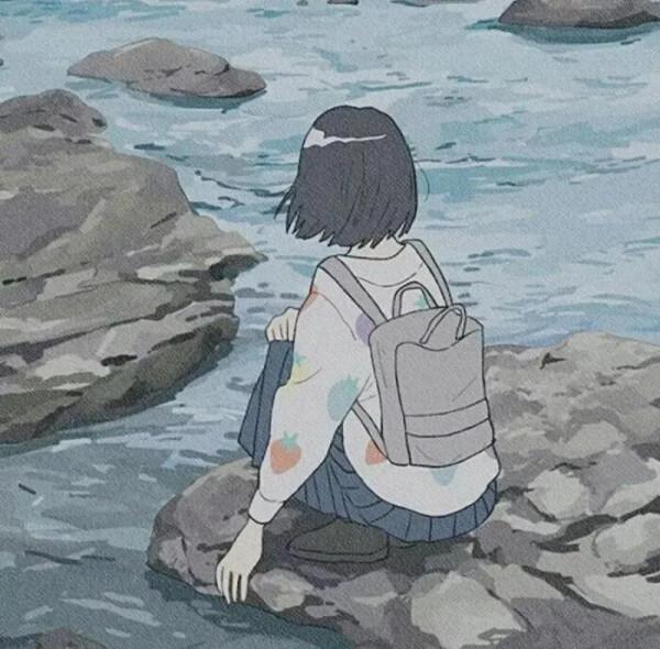 超治癒的動漫頭像｜月落星沉