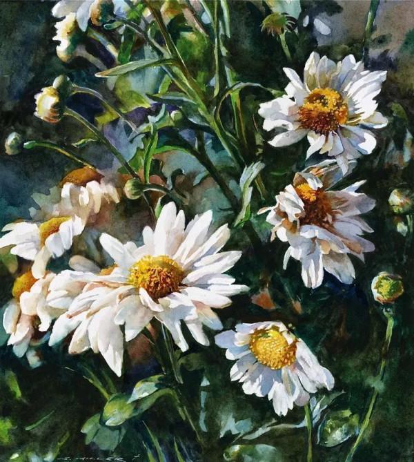 他投身於水彩繪畫40年，直到今天 依然創作熱情不止