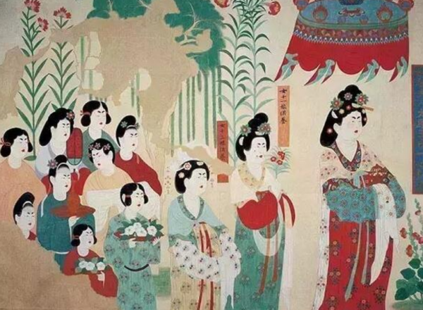 從唐朝社會風貌開放為視角，分析女子服飾文化背後的內涵