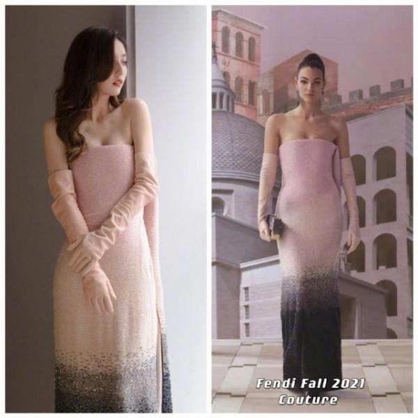 佟麗婭離婚後太大膽了！裹著高奢浴巾走紅毯，漸變色照樣閃耀全場