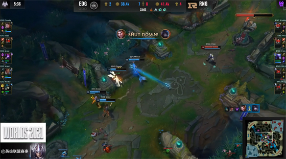 LOL-S11淘汰賽:小虎刀妹打出對線單殺,RNG 1-0擊敗EDG拔得頭籌 LOL-S11淘汰賽:小虎刀妹打出對線單殺,RNG 1-0擊敗EDG拔得頭籌