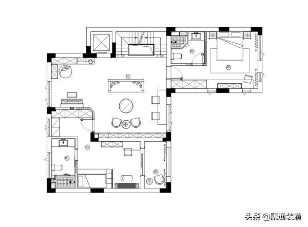 180㎡輕奢風3居,哪裡有書,哪裡就是書房 180㎡輕奢風3居,哪裡有書,哪裡就是書房