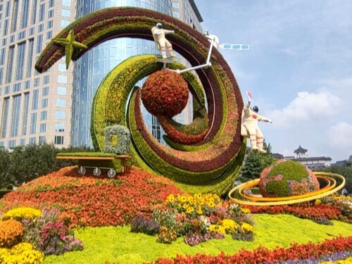 北京國慶景觀佈置今天全部完成驚豔亮相