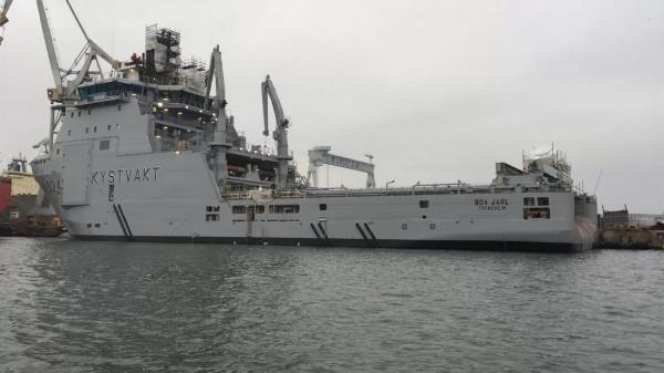 中國出口挪威的海工船被挪威改造成海警船