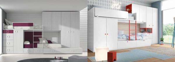 傳統上下鋪已經淘汰，如今流行錯位式設計，互不打擾實現雙櫃收納