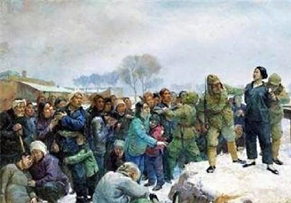 抗日女英雄：陳若克，被捕後咬破手指喂女兒，就義時母女身中27刀