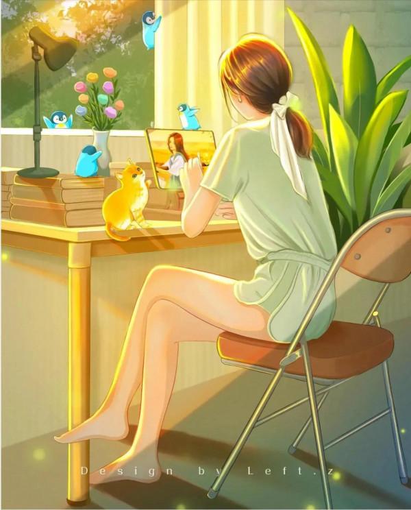 治癒漫畫，愛生活，愛自己，做個寶藏女孩