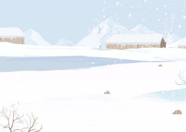 新疆的雪美不勝收