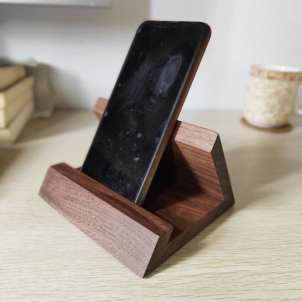 實木平板電腦支架手機托架子桌面上懶人木質頭制支撐穩ipad繪畫畫