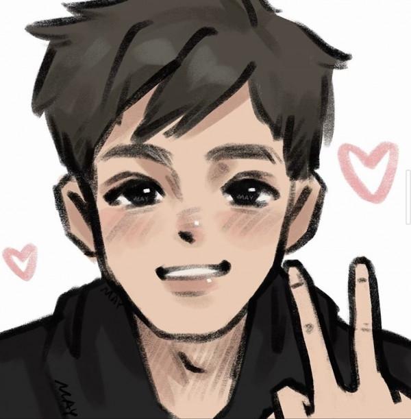 插畫風漫畫風情侶頭像 | 遇見即是上上籤