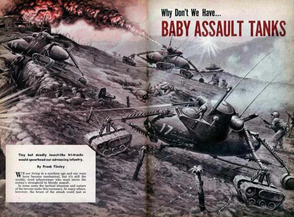 一組50年代對未來裝備的設想圖 一組50年代對未來裝備的設想圖