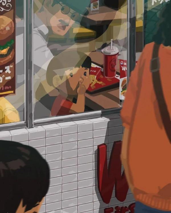 會畫畫的爸爸,太暖了 會畫畫的爸爸,太暖了