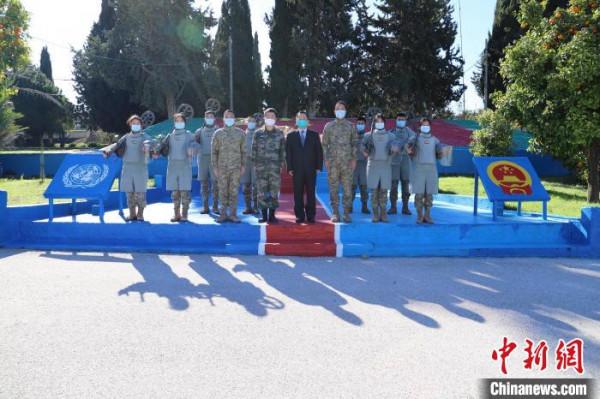 中國駐黎巴嫩大使慰問赴黎維和部隊官兵