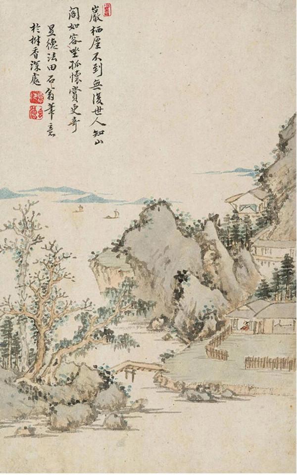 顯德和尚的《 仿宋元明各家山水冊》，形神俱肖！