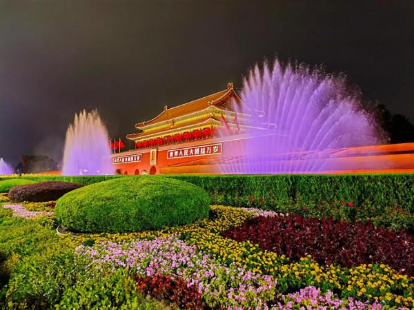 美麗的天安門國慶之夜