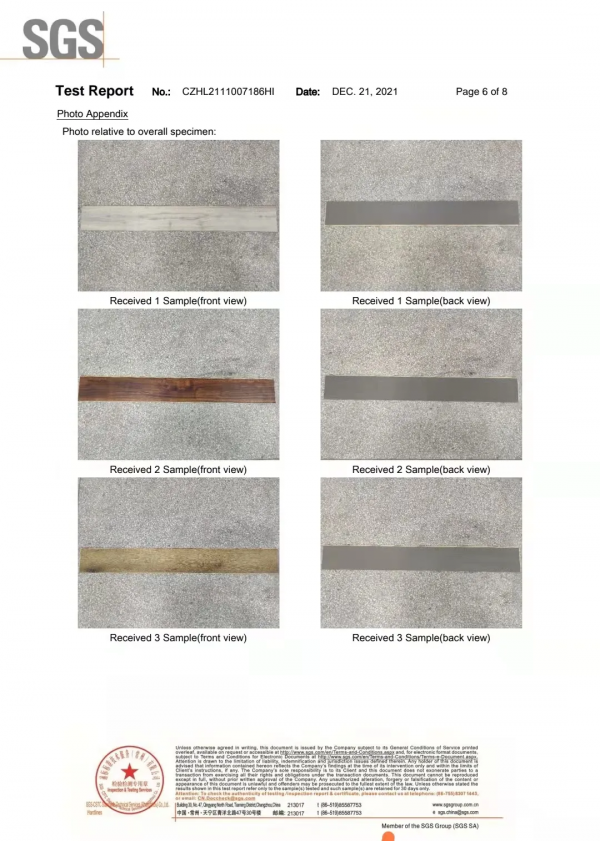 優優新材3+2結構LVT-EBF彈性地板獲得瑞士SGS權威檢測認證
