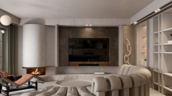 多功能電視背景牆，才是高定的新趨勢