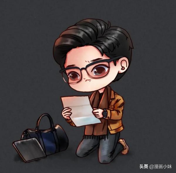 63張Q版肖戰哥哥的繪畫，呆萌又可愛