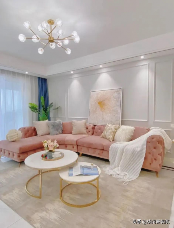 即將入住128㎡新家，與粉色夢幻聯動，濃濃的北歐小資風氤氳而生