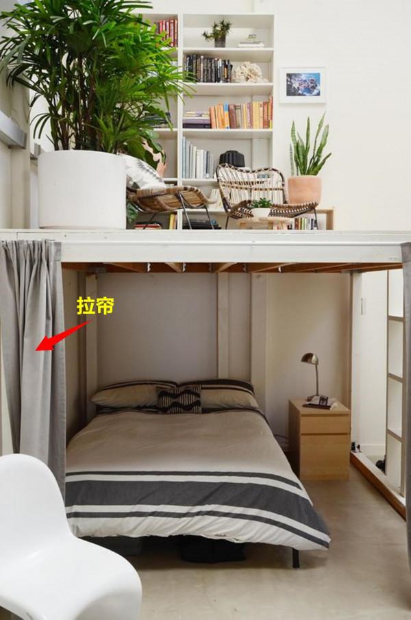 層高3米5要是不多搭建一層增加功能區，上床下桌，都浪費這條件了