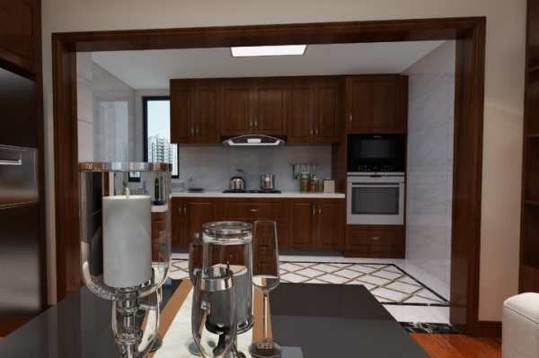 止步水岸｜中式設計，彰顯出大氣華麗感的客餐廳