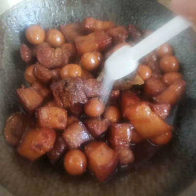 #一學就會快手菜#鵪鶉蛋紅燒肉