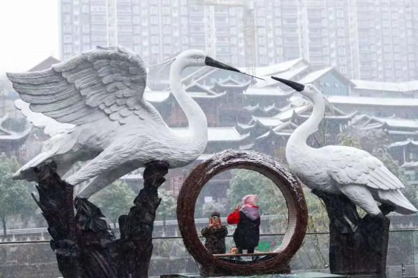 恰似北國風光，浪漫宣恩瑞雪入景好搶眼！