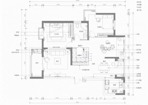 110平現代簡約風三居室,黑色衛生間洗手盆後的牆面太實用了 110平現代簡約風三居室,黑色衛生間洗手盆後的牆面太實用了
