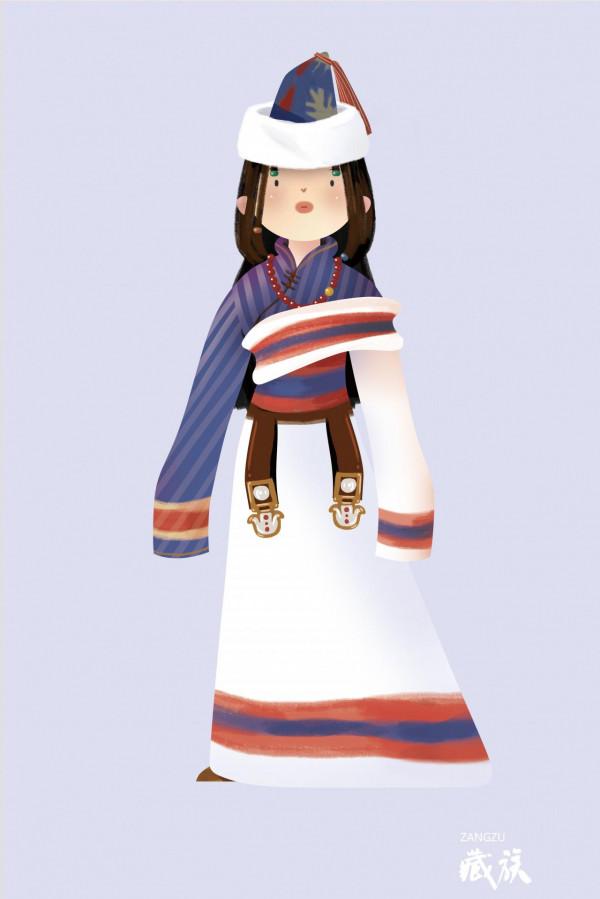 中國各民族傳統服飾｜插畫 簡直不要太可愛（第4期）