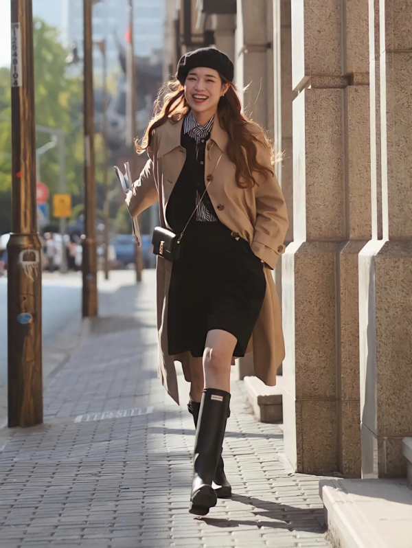 厚外套+裙子、毛衣+闊腿褲，秋冬這樣穿巨好看！洋氣爆了