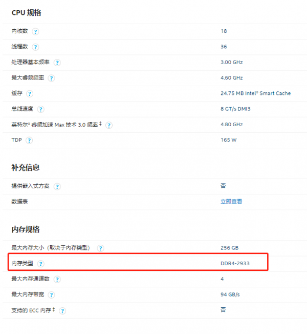 官方技術文件CPU最大記憶體頻率支援為什麼最高到3200MHz